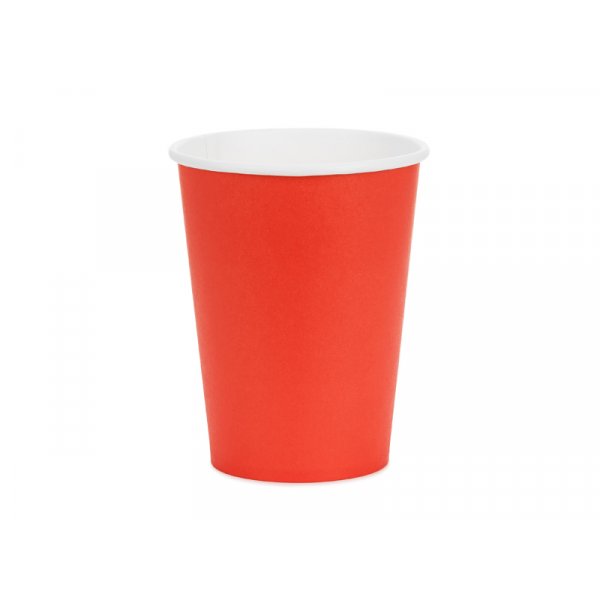 Papirkopp - Rød - 250ml Papirkopp - Rød - 250ml
