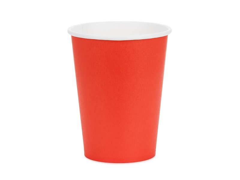Papirkopp - Rød - 250ml - Papirkopper, Borddekking
