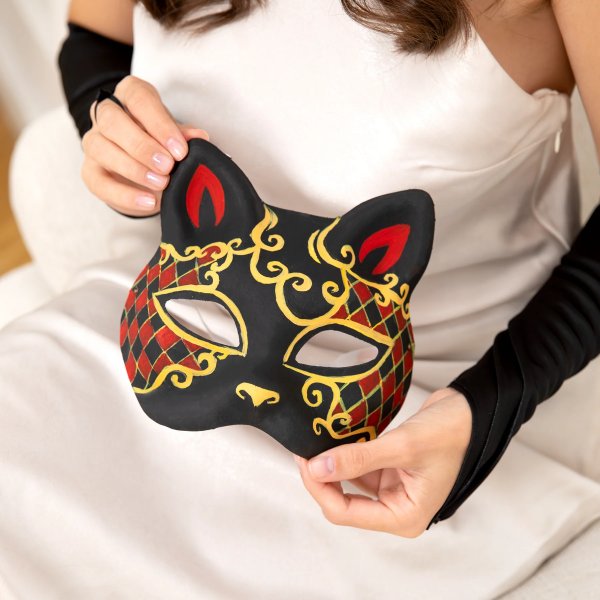 Festmasker - Gjør-det-selv - Katter - 10-pakning Festmasker - Gjør-det-selv - Katter - 10-pakning