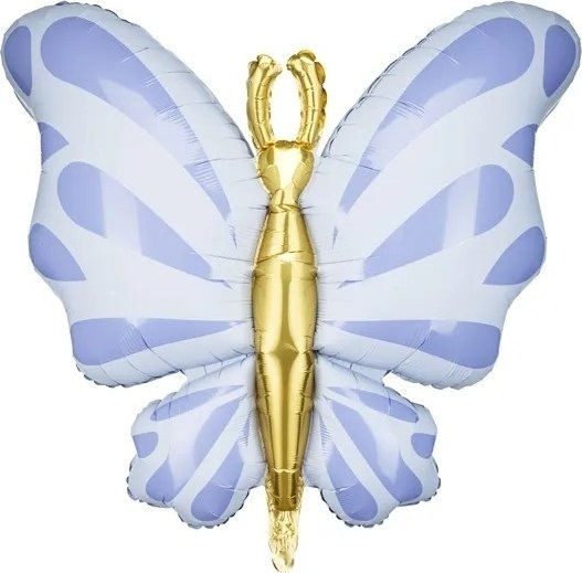 Folieballong - Sommerfugl - Blå Folieballong - Sommerfugl - Blå