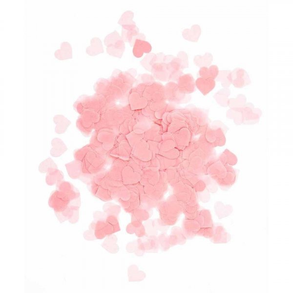 Papirkonfetti - Hjerter - Lyserosa - 100 g Papirkonfetti - Hjerter - Lyserosa - 100 g
