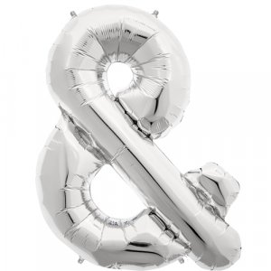 Folieballong - & - S�lv - 40 cm
