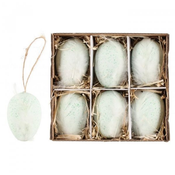 Hengende p�skeegg - 6-pakning - Fj�r - Mintgr�nn