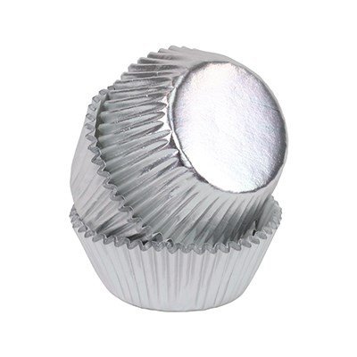 Mini muffinsformer - Metallisk - Sølv - 45 stk - PME Mini muffinsformer - Metallisk - Sølv - 45 stk - PME