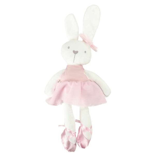 Kosedyrkanin i rosa kjole 42 cm
