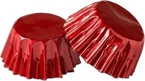Mini muffinsformer/store muffinsformer - Folie - Rød - 180-pakning Mini muffinsformer/store muffinsformer - Folie - Rød - 180-pakning