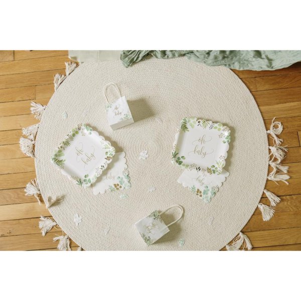 Papptallerkener - Babyshower - 8-pakning Papptallerkener - Babyshower - 8-pakning
