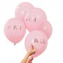 Ballonger - Gjr-det-selv - Rosa/Rosgull - 5-pakning