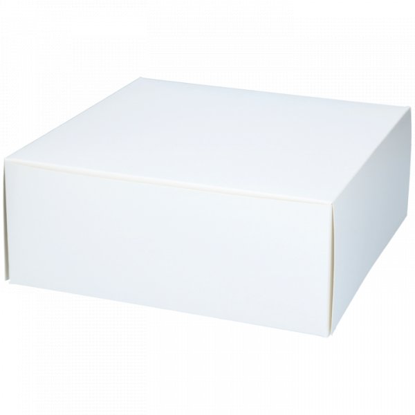 Kakeboks - Hvit - 28x28x10 cm