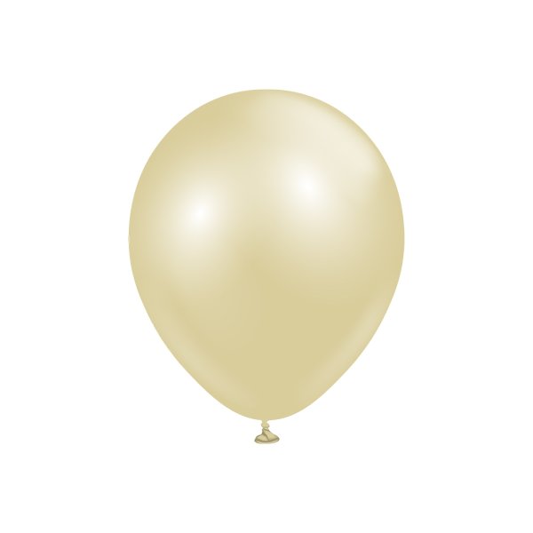 Ballonger ensfargede - Premium 30 cm - Aura Antikk Gull - 10-pakning