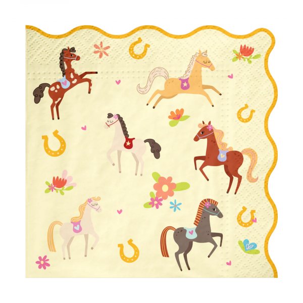 Servietter - Hestefest 10-pakning Servietter - Hestefest 10-pakning