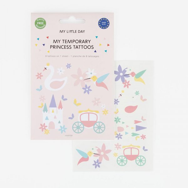 Tatoveringer - Prinsessefest - 8 stk