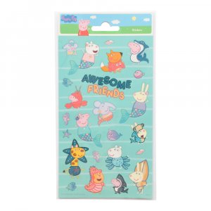 Klistremerker - Glitter - Greta Gris - ca. 20 stk.