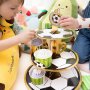 Cupcake-stativ - Fotball - 3 etasjer Cupcake-stativ - Fotball - 3 etasjer