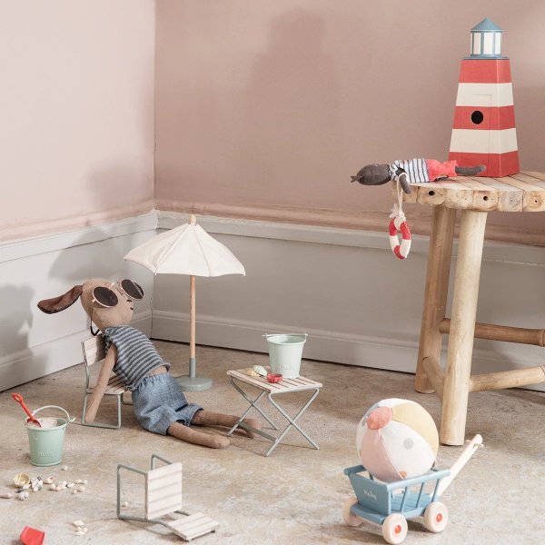 Strandparasoll Miniatyr - Maileg - Rosa Strandparasoll Miniatyr - Maileg - Rosa