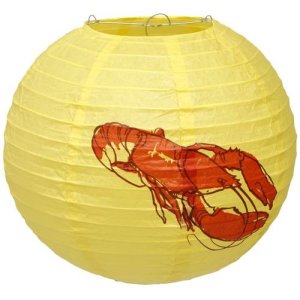 Papirlykt - Krabbeskive - 25 cm