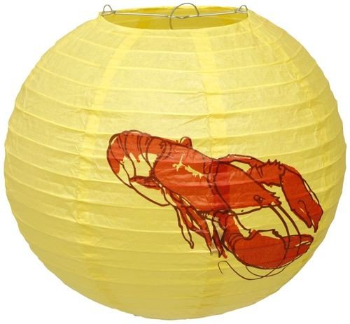 Papirlykt – Krabbeskive – 25 cm – Krepsfat, Krepsfest