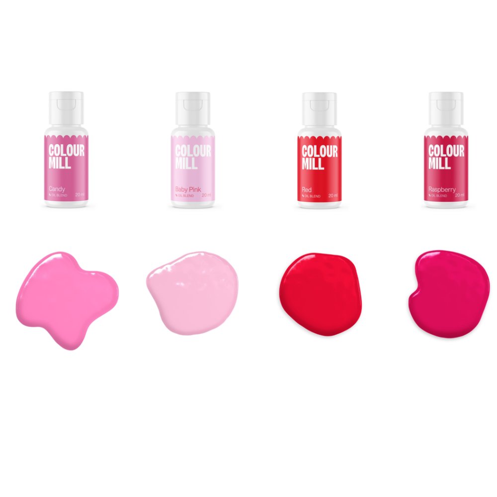 Colour Millpakke Rosa/Rød 4 x 20 ml - Komplette pakker