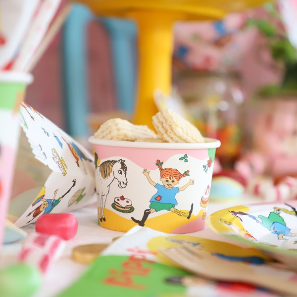 Iskrembegre - Pippi Langstrømpe - 8-pakning Iskrembegre - Pippi Langstrømpe - 8-pakning