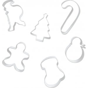 Kakeformer - Blandede julemotiver - 6-pakning