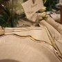 Servietter - Beige og gull - 20-pakning
