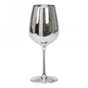 Vinglass - S�lv metallisk
