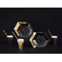 Desserttallerkener - Sparkle - Svart/Gull - 6-pakning Desserttallerkener - Sparkle - Svart/Gull - 6-pakning