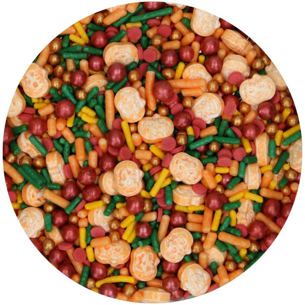 Sprinkles – 3D Sprinkles Medley Gresskar Glød – 70 g – Halloween-baking, Halloween