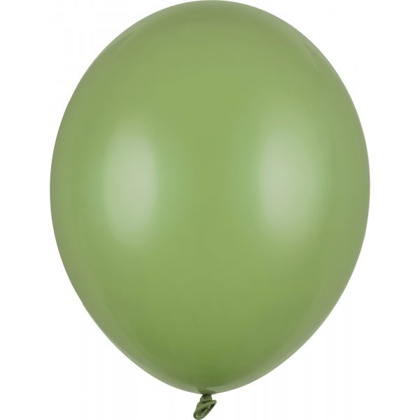 Miniballonger Pastell - Premium 12 cm - Rosmaringrnn - 10-pakning