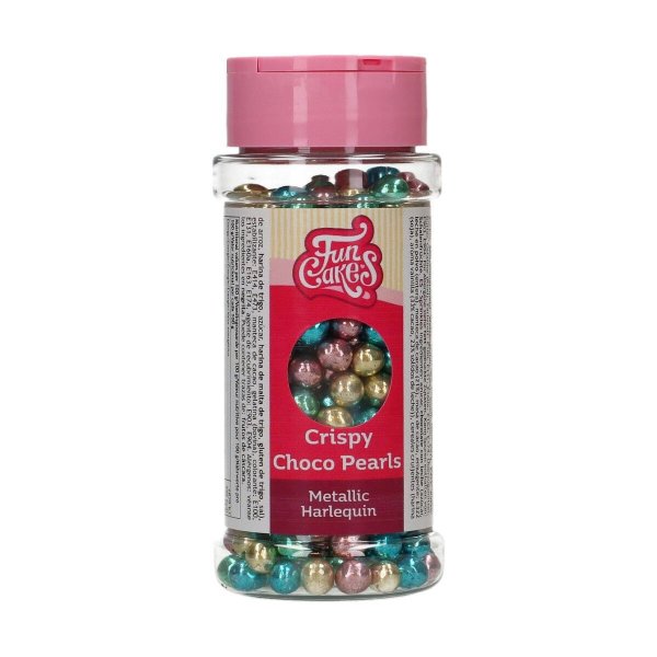 Sprø sjokoladeperler - Metallisk blanding - Funcakes - 60 g Sprø sjokoladeperler - Metallisk blanding - Funcakes - 60 g