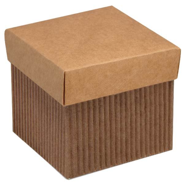 Gaveeske - 10-pakning - Kraft med lokk Gaveeske - 10-pakning - Kraft med lokk