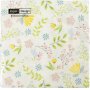 Servietter - sm blomster - strrelse 33x33 cm - 20 stk
