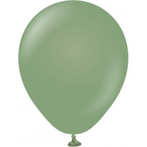 Miniballonger ensfarget - Premium 13 cm - Eukalyptus