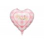 Folieballonghjerte "Baby" - Lys rosa Folieballonghjerte "Baby" - Lys rosa