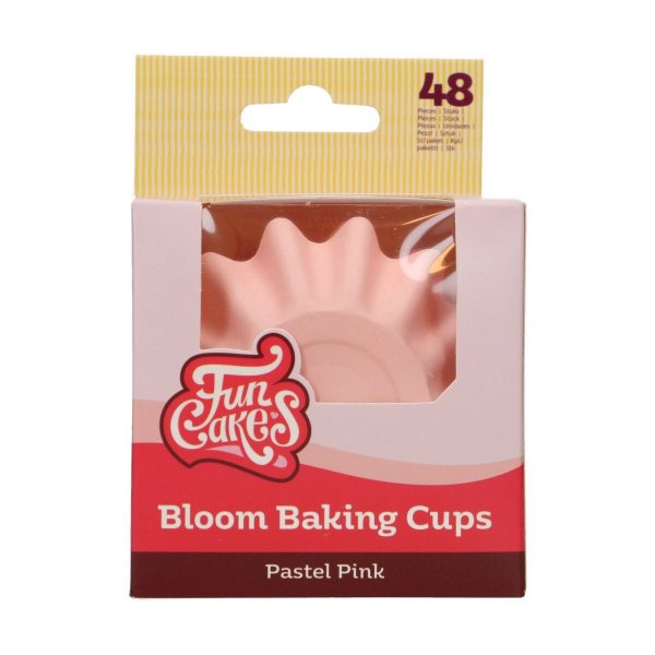 Cupcake-former - Babyrosa - Bloom - 48-pakning Cupcake-former - Babyrosa - Bloom - 48-pakning