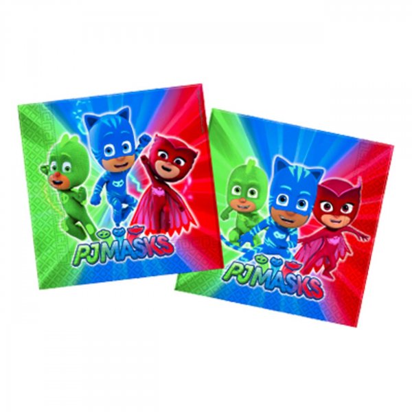 Servietter - PJ Masks - 20-pakning Servietter - PJ Masks - 20-pakning
