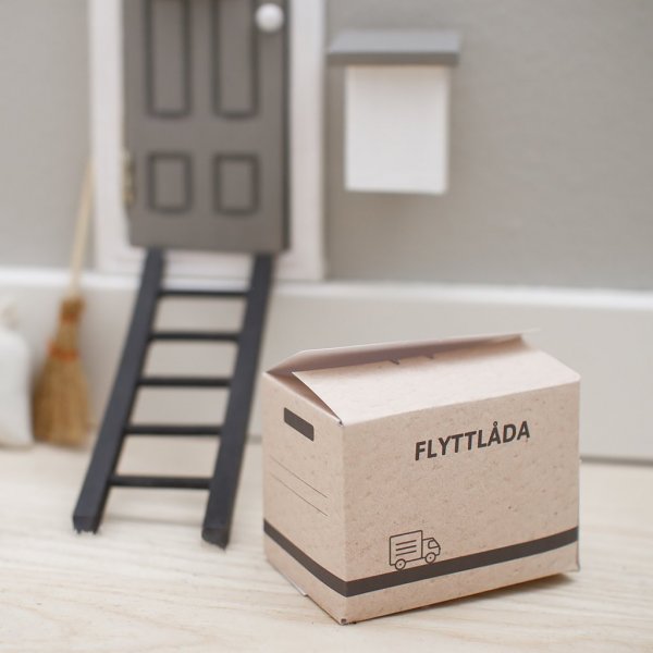 Flyttekasse - 3-pakning - nissen flytter inn Flyttekasse - 3-pakning - nissen flytter inn