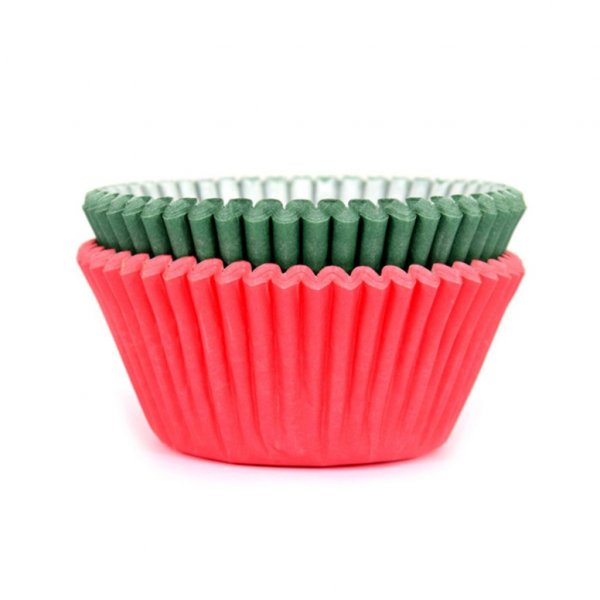 Muffinsformer - 50-pakning - Rød/Grønn Muffinsformer - 50-pakning - Rød/Grønn