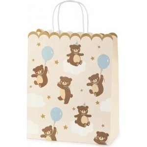 Gavepose - Teddybjørn med ballong Gavepose - Teddybjørn med ballong