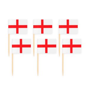 Partypicks - Flagg - England - 50-pakning