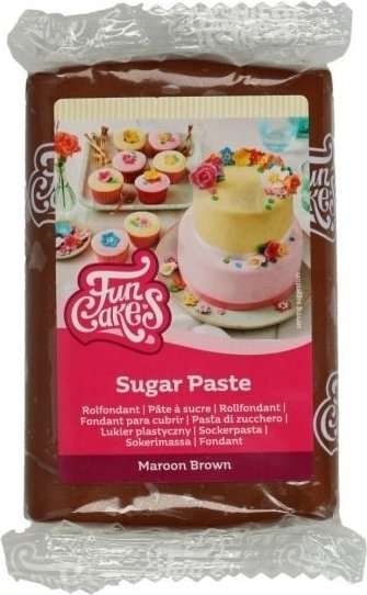 Sukkerpasta - Rødbrun - Funcakes - 250 g Sukkerpasta - Rødbrun - Funcakes - 250 g