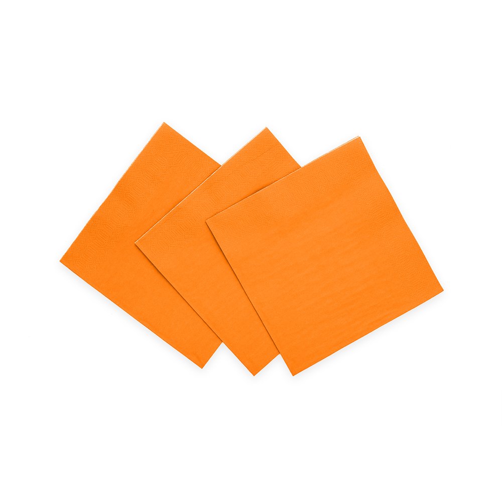 Små servietter – Oransje – 24×24 cm – 20-pakning – Servietter, Borddekking