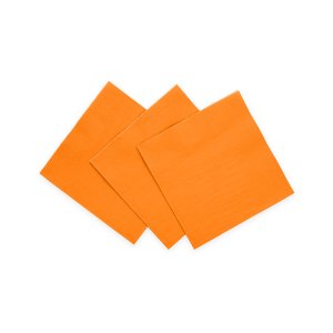 Små servietter - Oransje - 24x24 cm - 20-pakning Små servietter - Oransje - 24x24 cm - 20-pakning