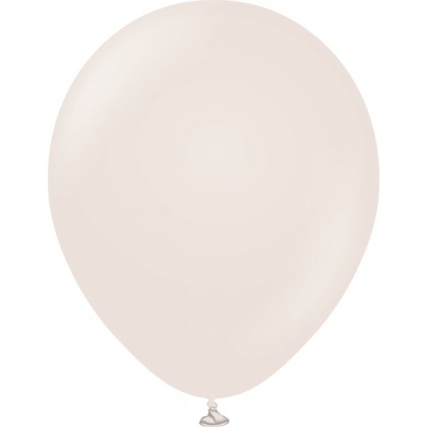 Ballonger ensfarget - Premium 30 cm - Hvit sand