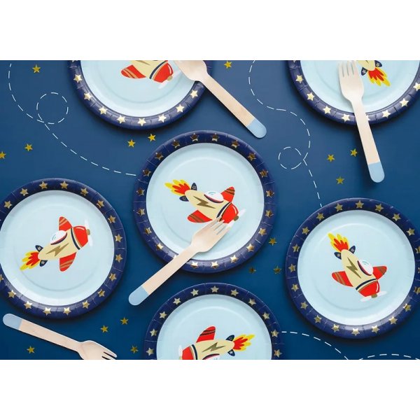 Papptallerkener - Fly - 6-pakning Papptallerkener - Fly - 6-pakning