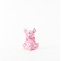 Kakedekorasjon - Patchwork Teddybjørn - Rosa Kakedekorasjon - Patchwork Teddybjørn - Rosa