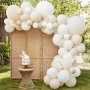 Ballongbue med fjær - Hvit/Naturfarget Ballongbue med fjær - Hvit/Naturfarget