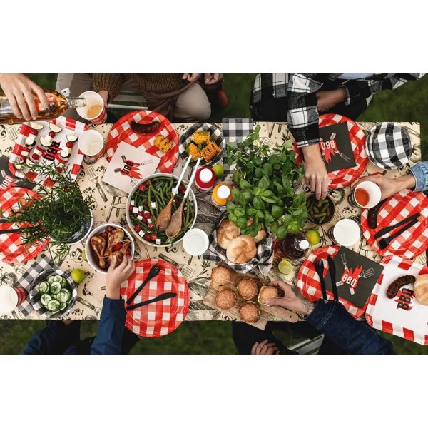 Papptallerkener - BBQ - Grill - 6-pakning - 26 cm Papptallerkener - BBQ - Grill - 6-pakning - 26 cm