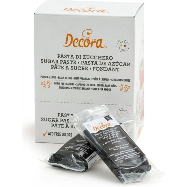 Sukkerpasta - Svart - Decora - 100 g Sukkerpasta - Svart - Decora - 100 g