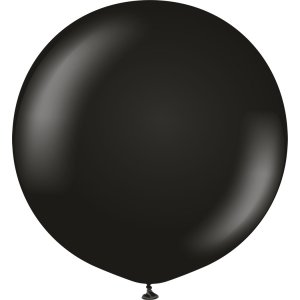 Ballonger ensfargede - Premium 90 cm - Svart - 2-pakning